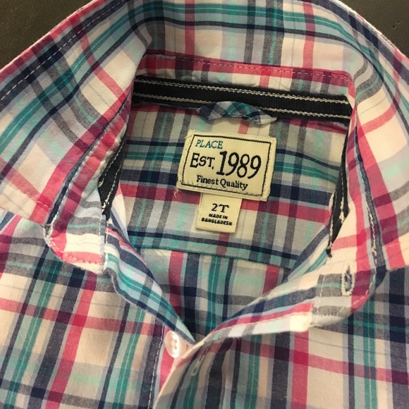 PLACE Spring Colors Paid Versatile Button Up Shirt - Picture 4 of 8